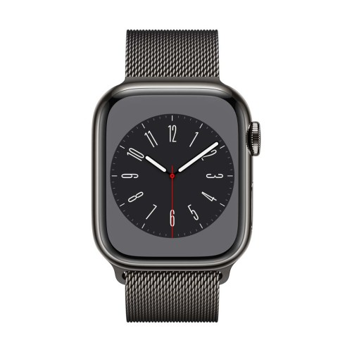 Apple Watch Series 8 GPS + Cellular 41mm Stainless Steel Case, Milanese Loop